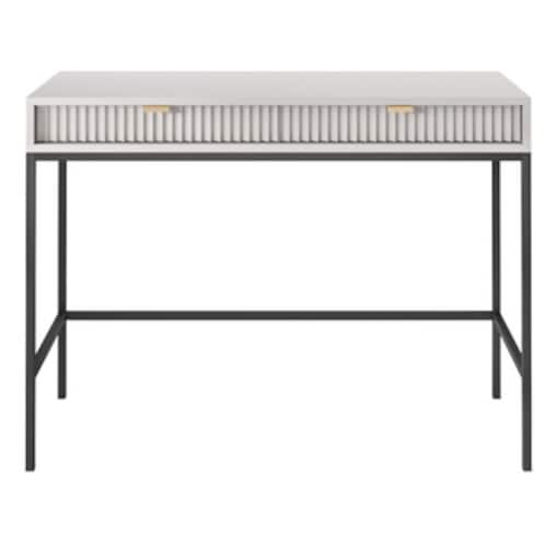 Toaletka Delicious ryflowana szara