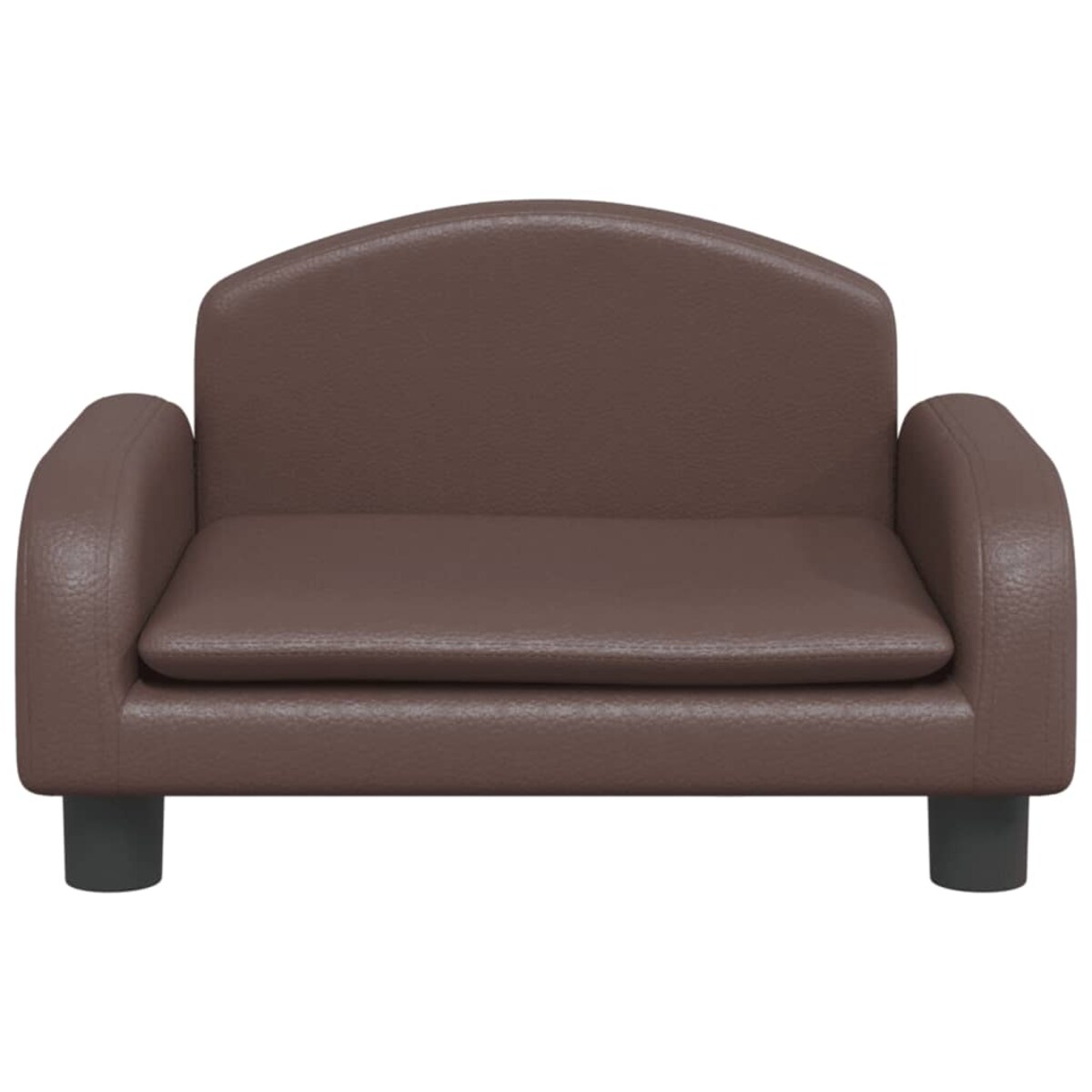 vidaXL Sofa dla dzieci, brązowa, 50x40x30 cm, sztuczna skóra