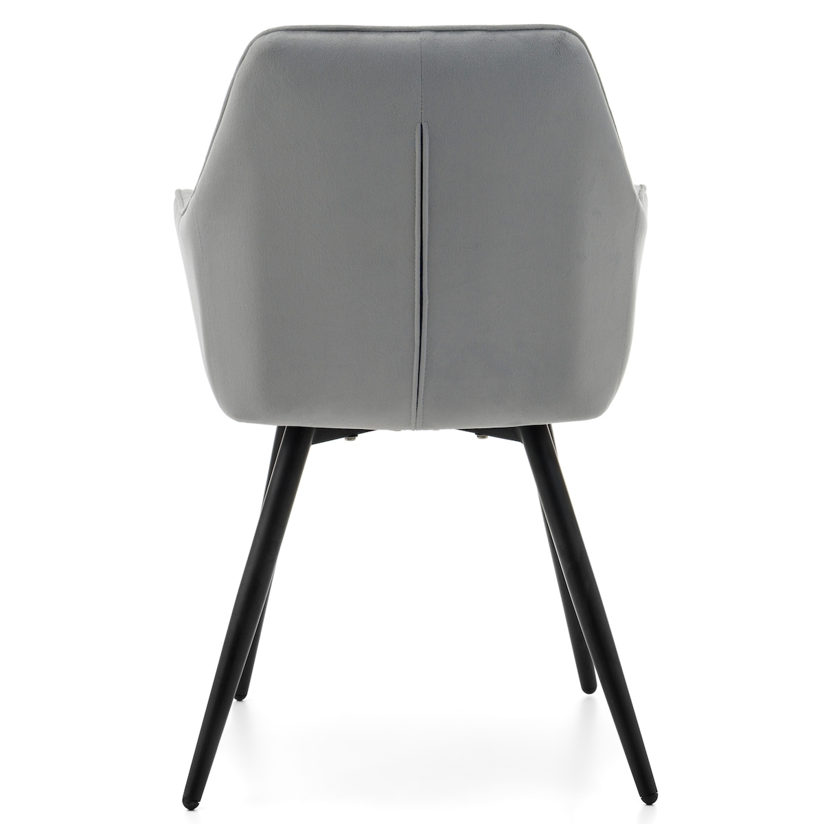 Krzesło tapicerowane pikowane welurowe do salonu jadalni nowoczesne PASSO jasnoszare