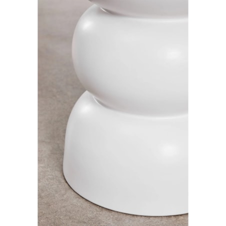 Okrągły stolik pomocniczy Ø35 cm z ceramiki Tiyi