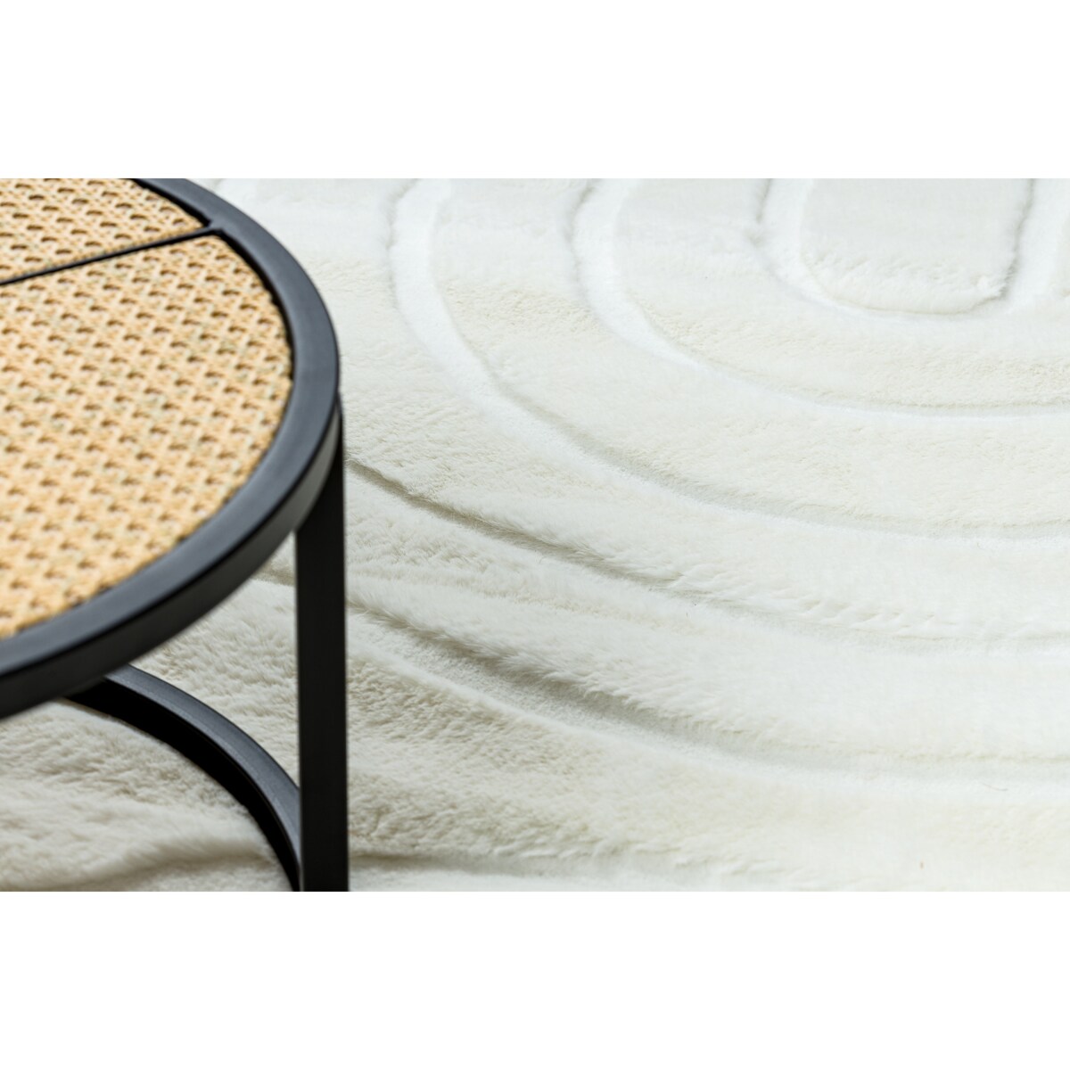 Dywan CURVY biały 11 Arches do prania, 160x220 cm