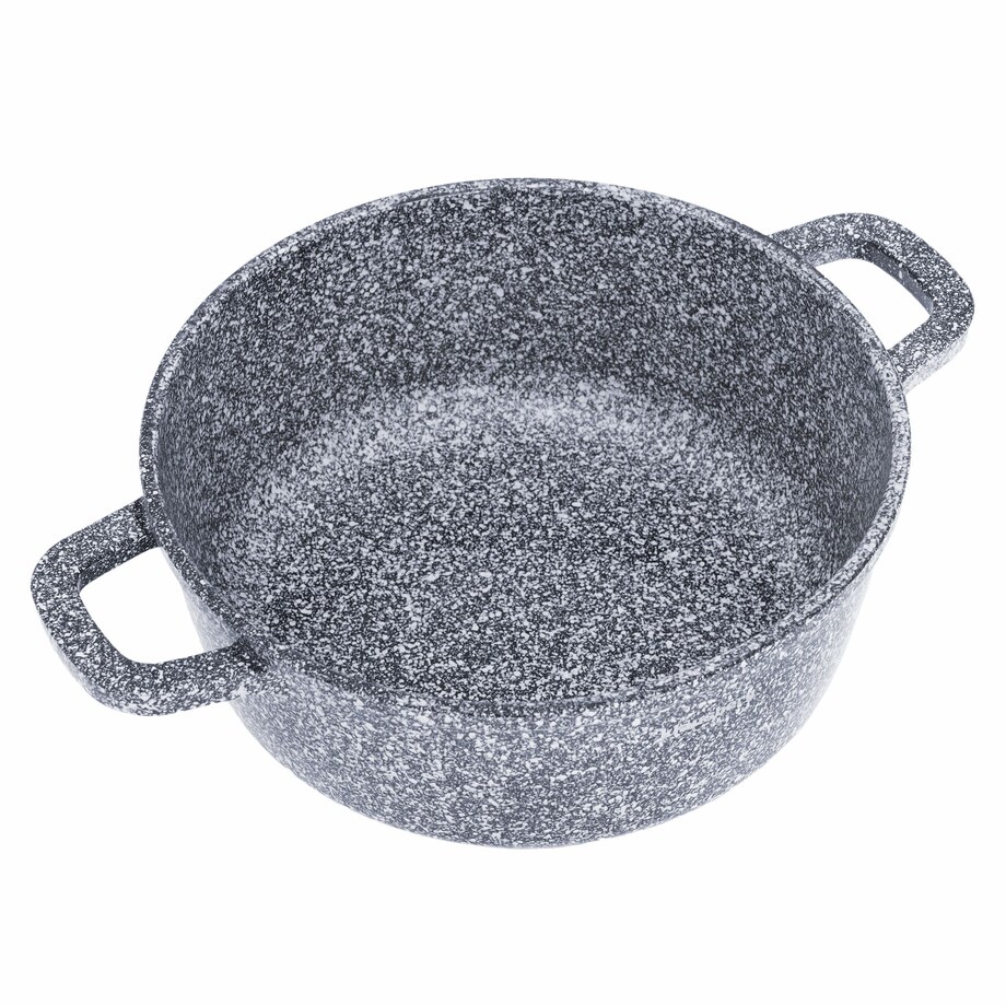 Garnek z powłoką marmurową marmurkowy szary indukcja gaz 2.3L 20cm KLAUSBERG