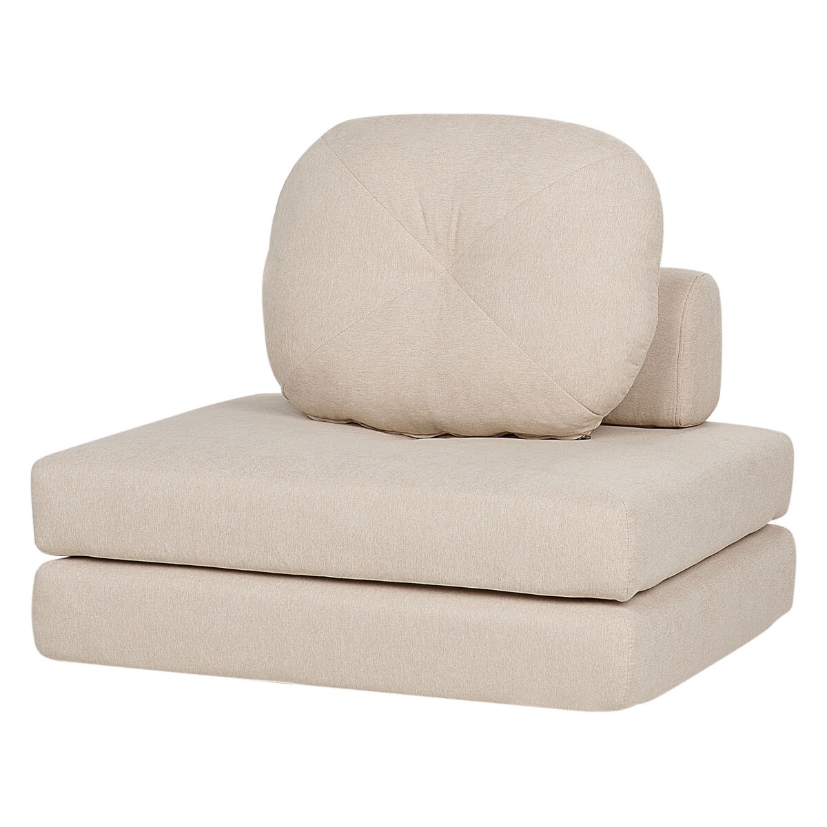 Sofa rozkładana jednoosobowa beżowa OLDEN