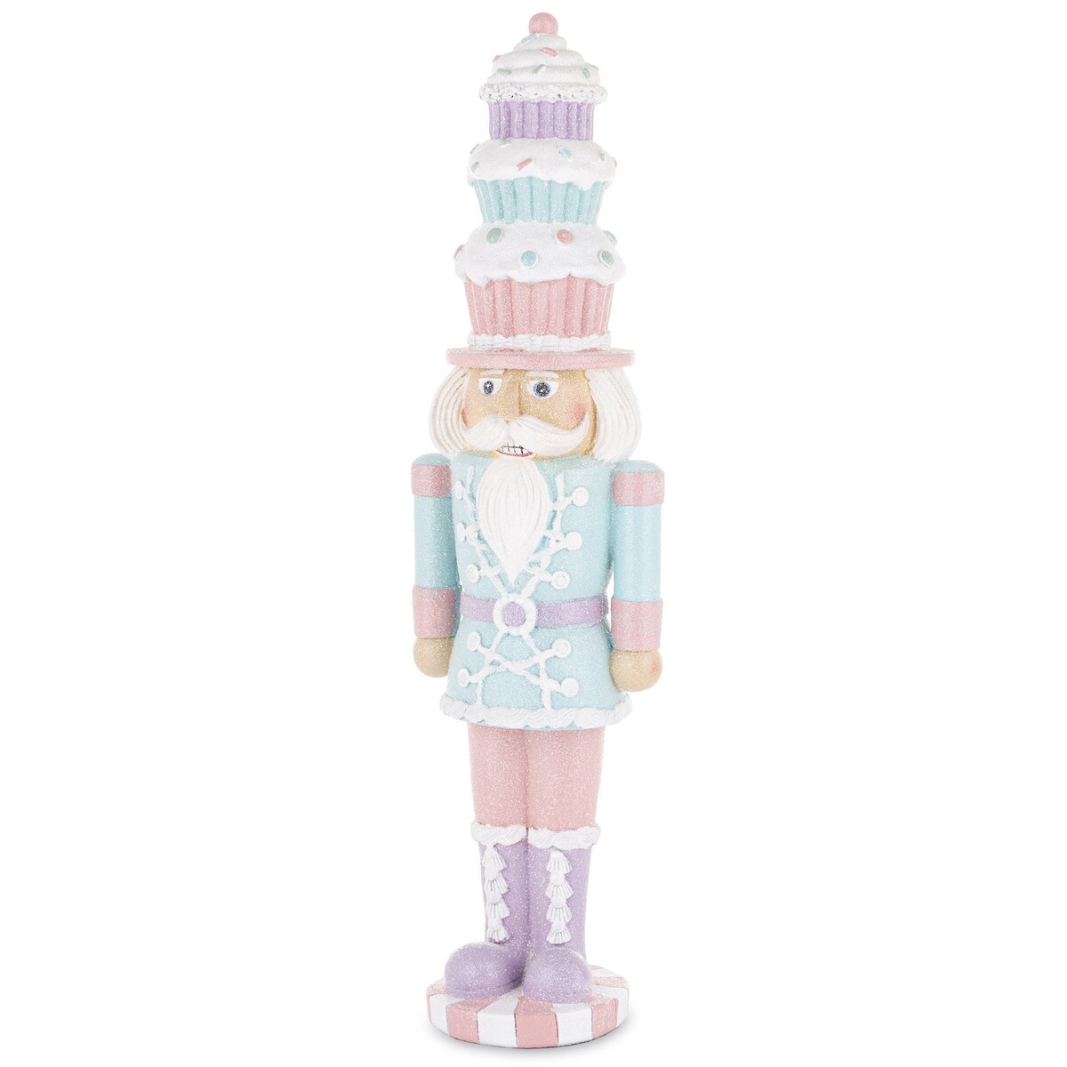 Figurka - Dziadek do orzechów 46x12 cm z 3 mufinkami