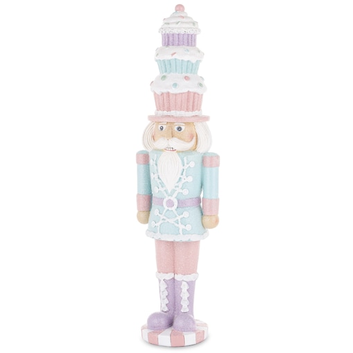 Figurka - Dziadek do orzechów 46x12 cm z 3 mufinkami