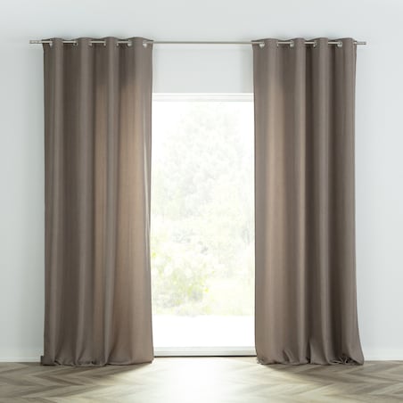 Zasłona BASIC na kółkach 140x280cm szary beż 1 szt. 140x280 szary-beżowy