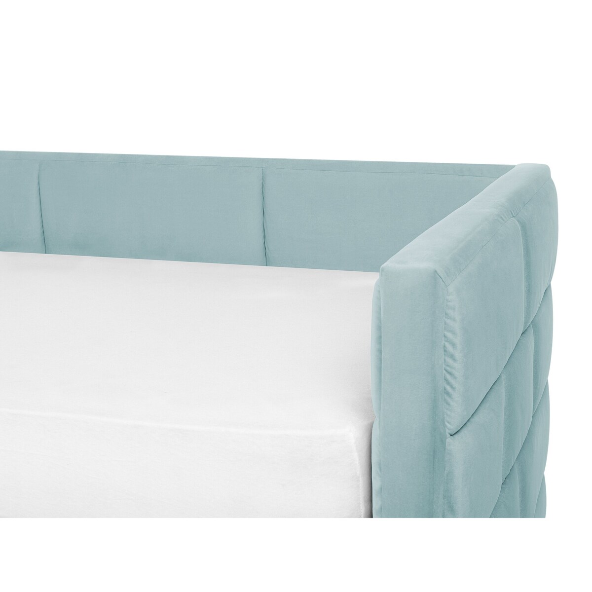 Łóżko wysuwane welurowe 90 x 200 cm miętowo zielone CHAVONNE