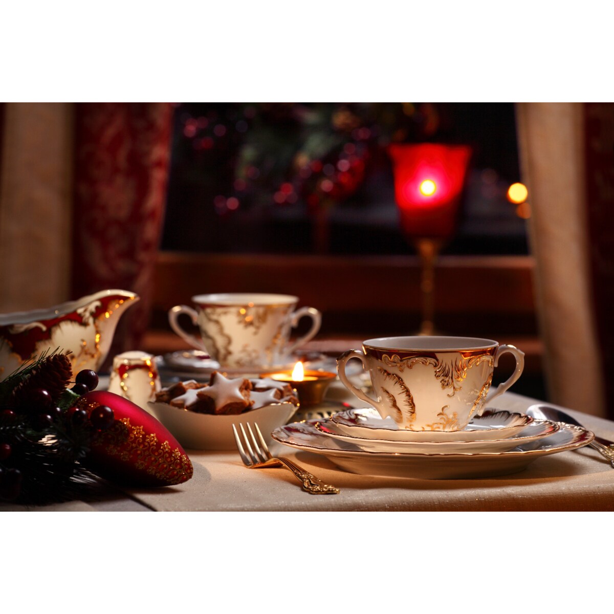 Serwis obiadowy dla 6 osób 25 el. Rococo Purpura 0040