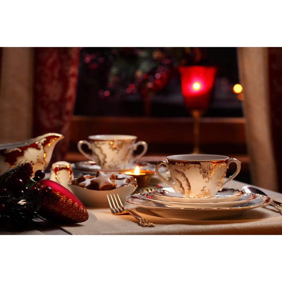 Serwis obiadowy dla 6 osób 25 el. Rococo Purpura 0040