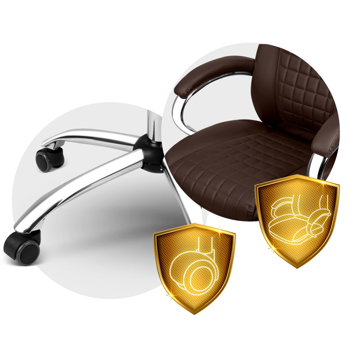 Fotel biurowy gabinetowy krzesło biurowe Sofotel Batory