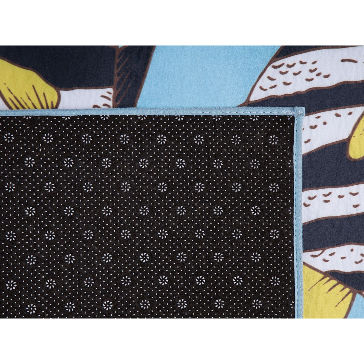 Dywan w rybki 80 x 140 cm niebieski FIZME