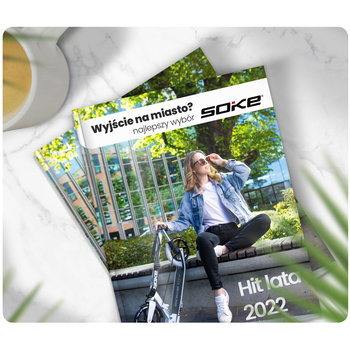 Hulajnoga miejska składana Soke City biała