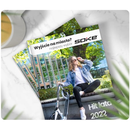 Hulajnoga miejska składana Soke City biała