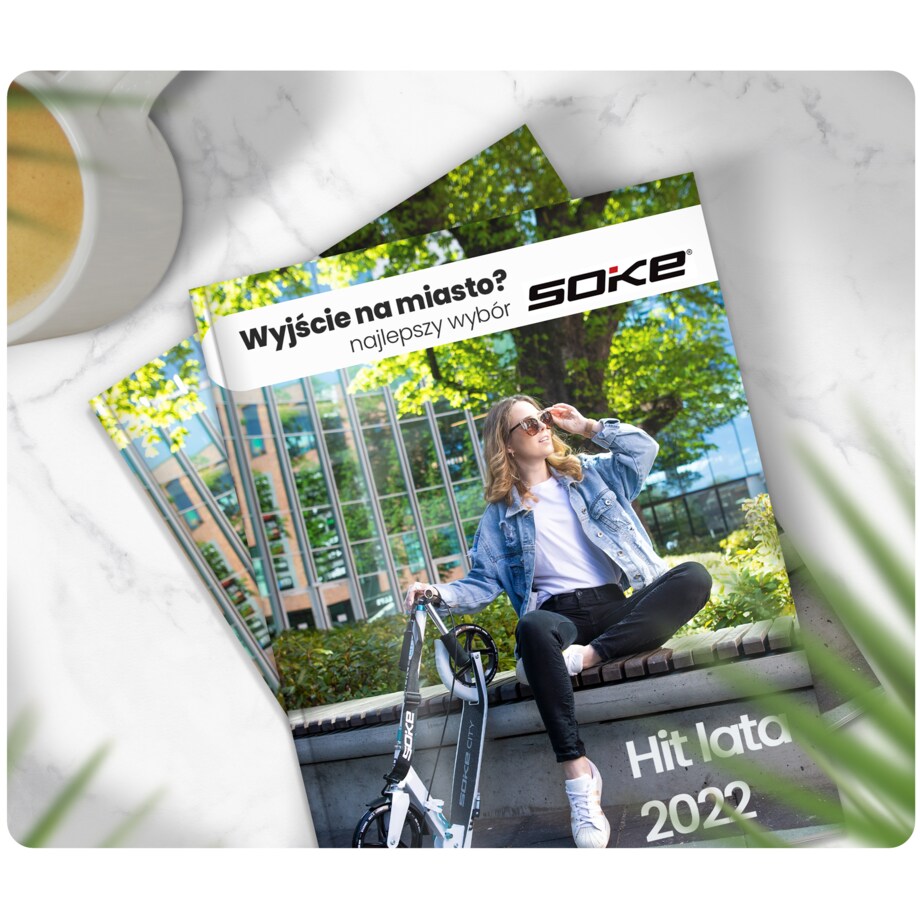 Hulajnoga miejska składana Soke City biała