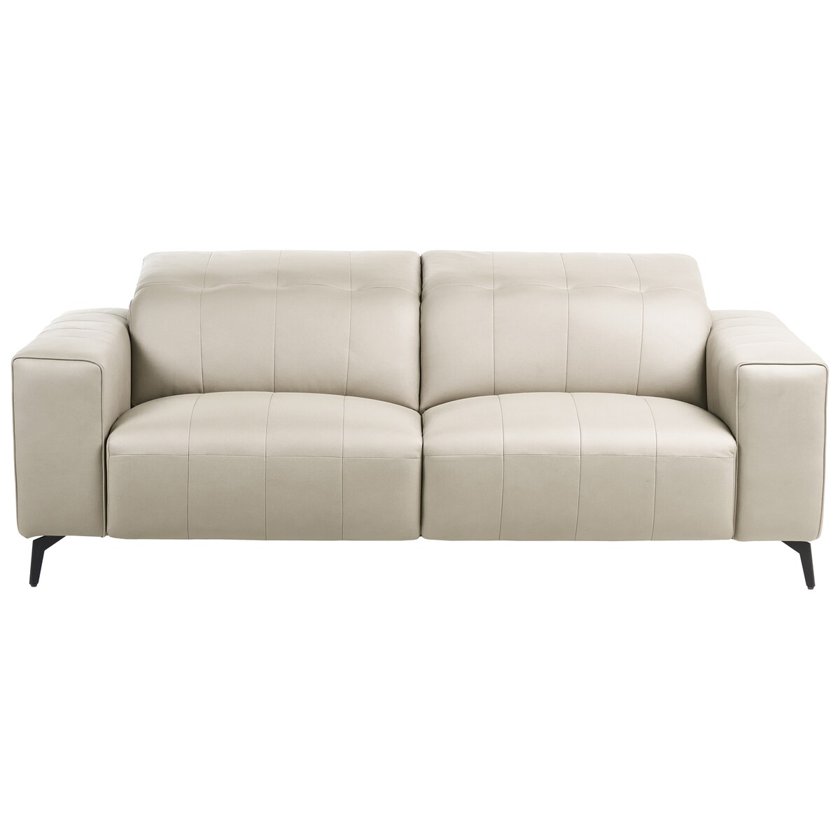 Komplet wypoczynkowy dla 6 osób OMMEL Ekoskóra Jasnobeżowy