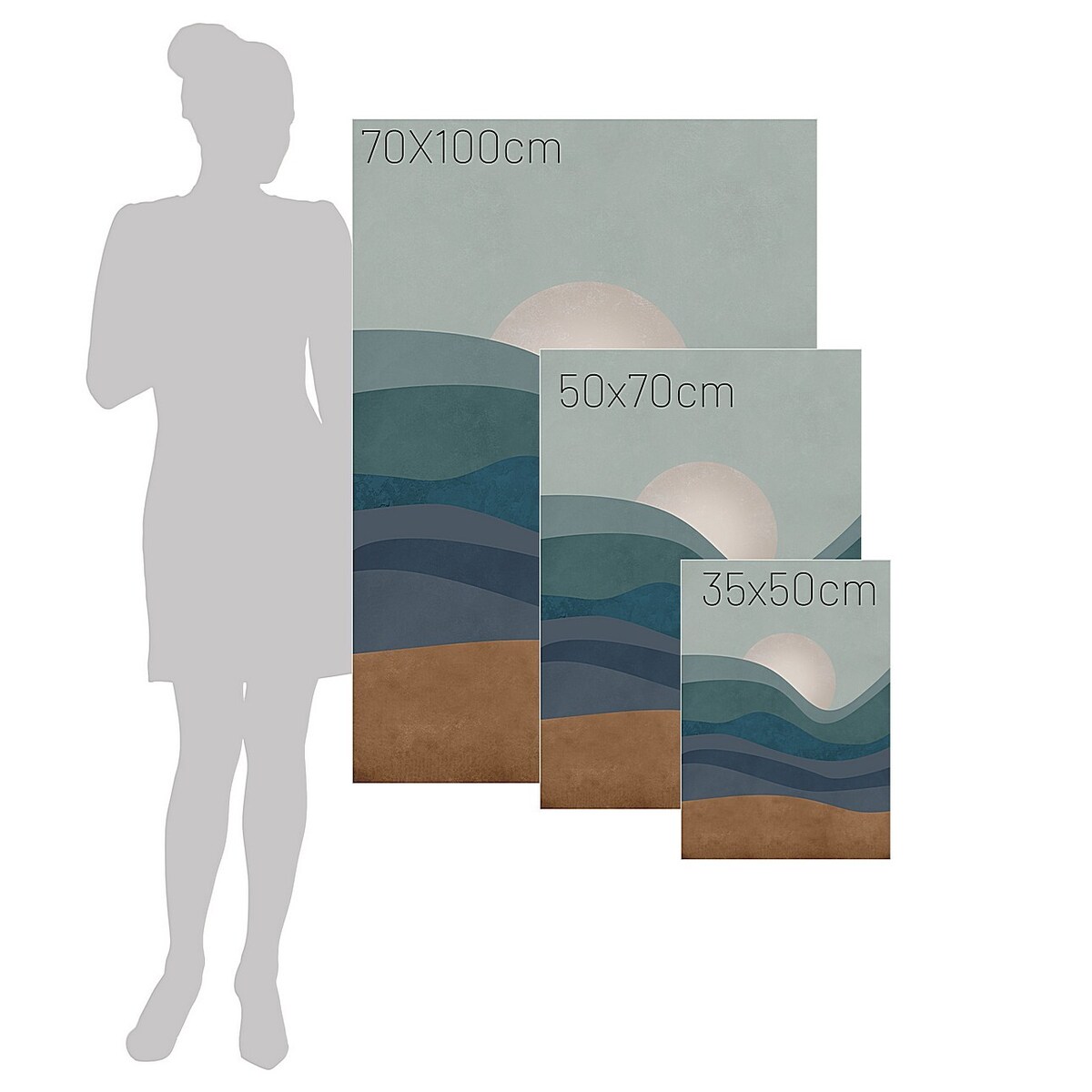 Obraz na płótnie Moon, 70 x 100 cm