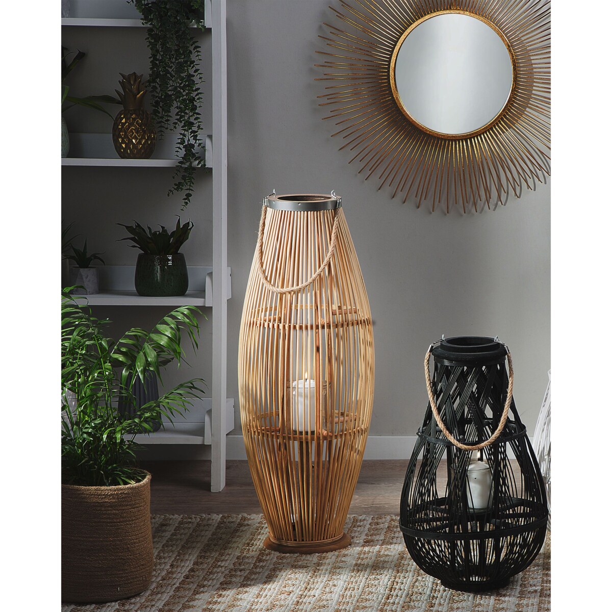 Lampion TAHITI Bambus 84 cm Naturalny