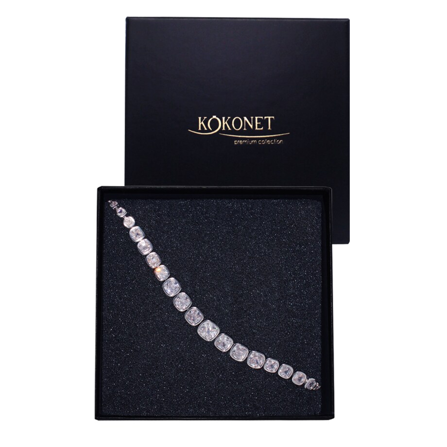 Bransoletka srebrna TRENDY ślubna nowoczesna minimalistyczna elegancka