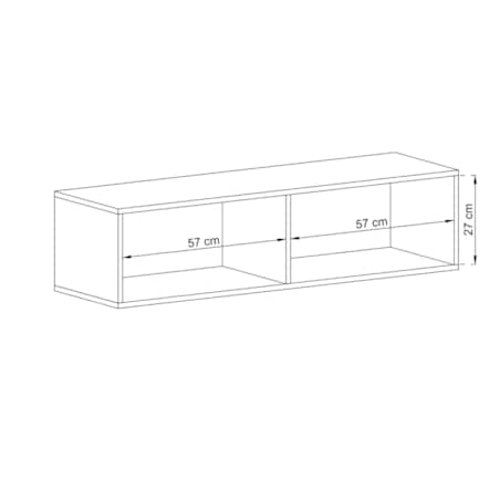 Wisząca Szafka RTV Komoda Loft Industrialna Kaszmir MAT 120 cm