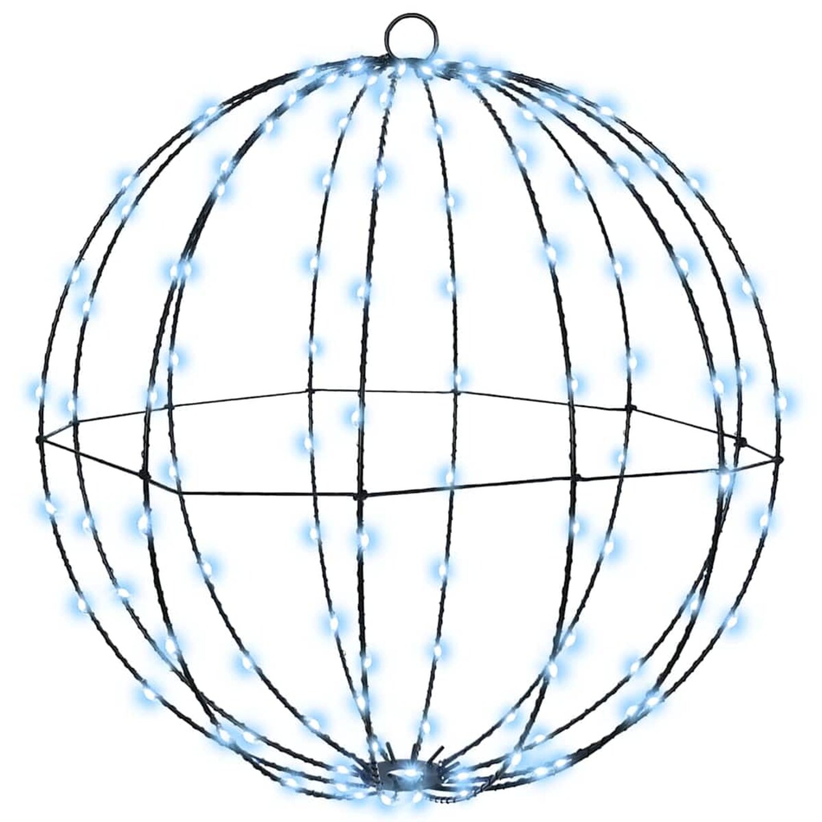 vidaXL Piłka z 160 diodami LED Zimna biel 50 cm Metal