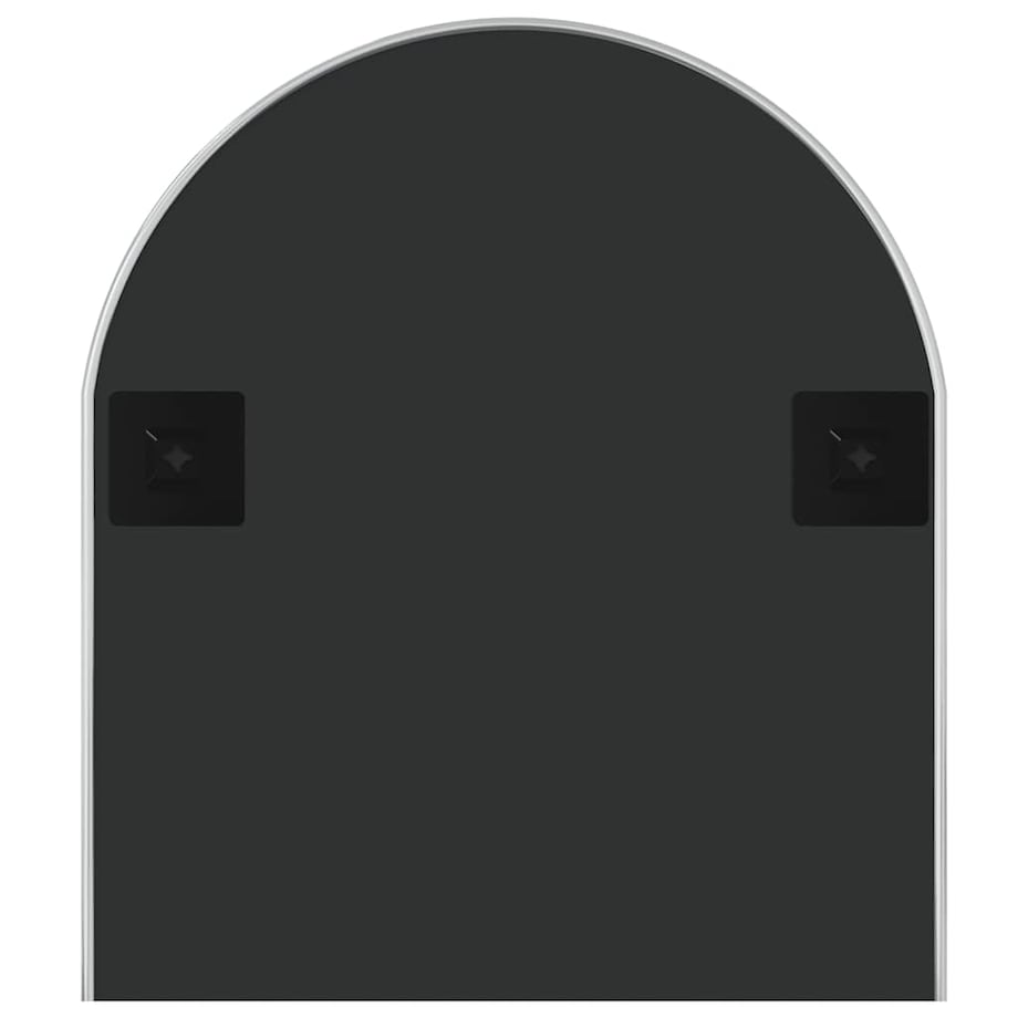 vidaXL Lustro ścienne, srebrne, 100x45 cm, owalne