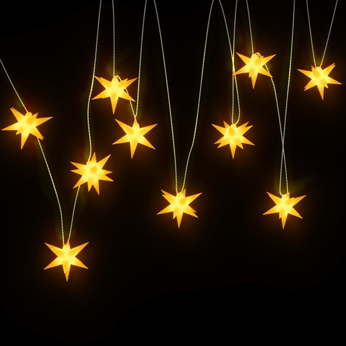 vidaXL Sznur świecących lampek, 10 LED, żółte, 10 cm