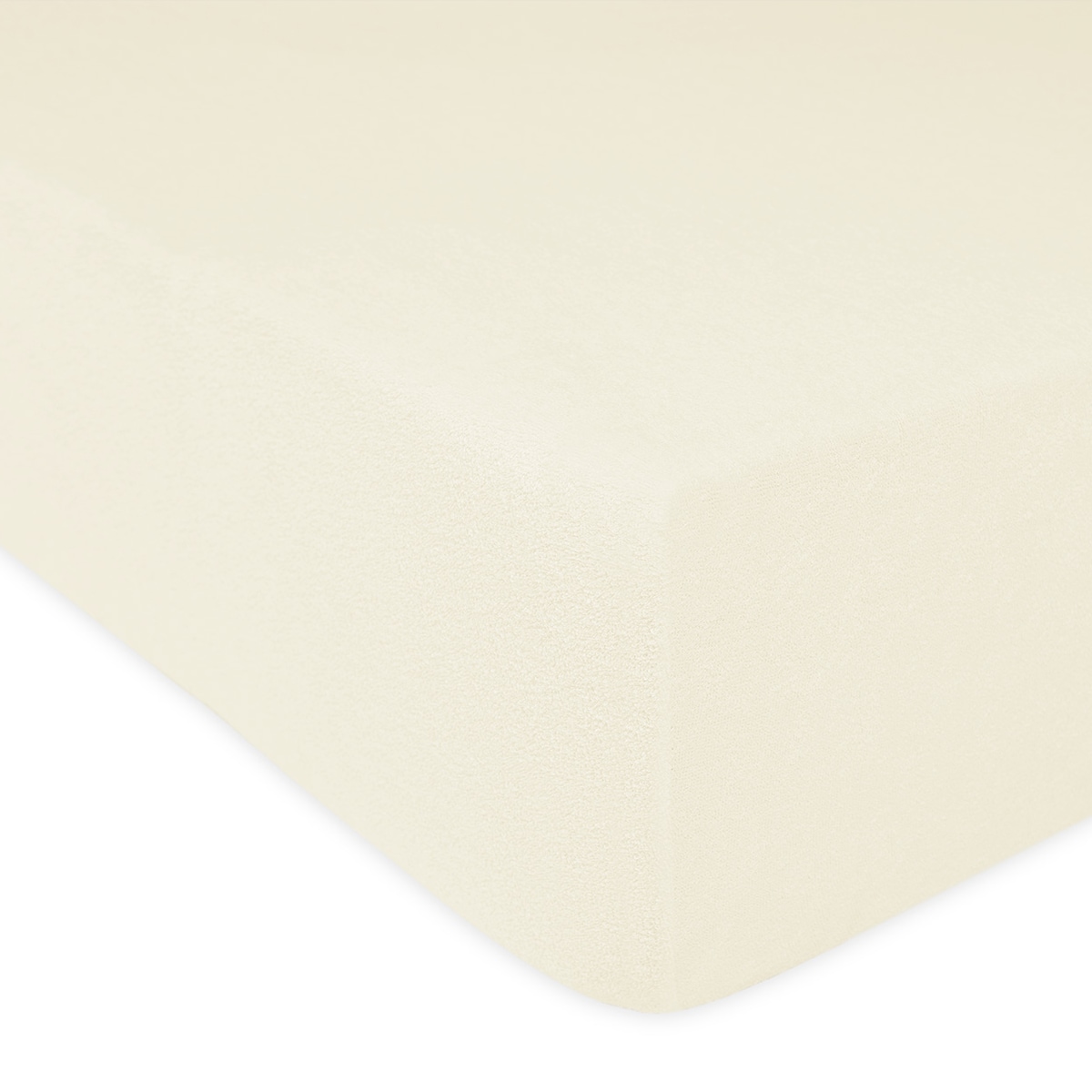 Prześcieradło z bawełny frotte z gumką 70x140 kolor ecru