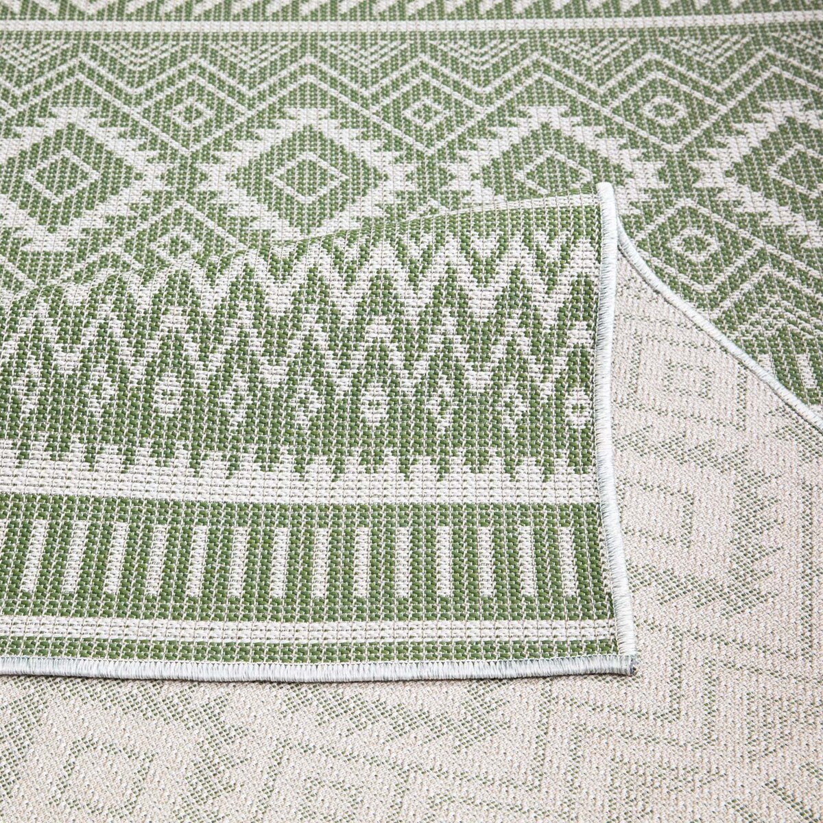 Dywan na zewnątrz i do wnętrz boho Paloa 35220 Zielony 80x250