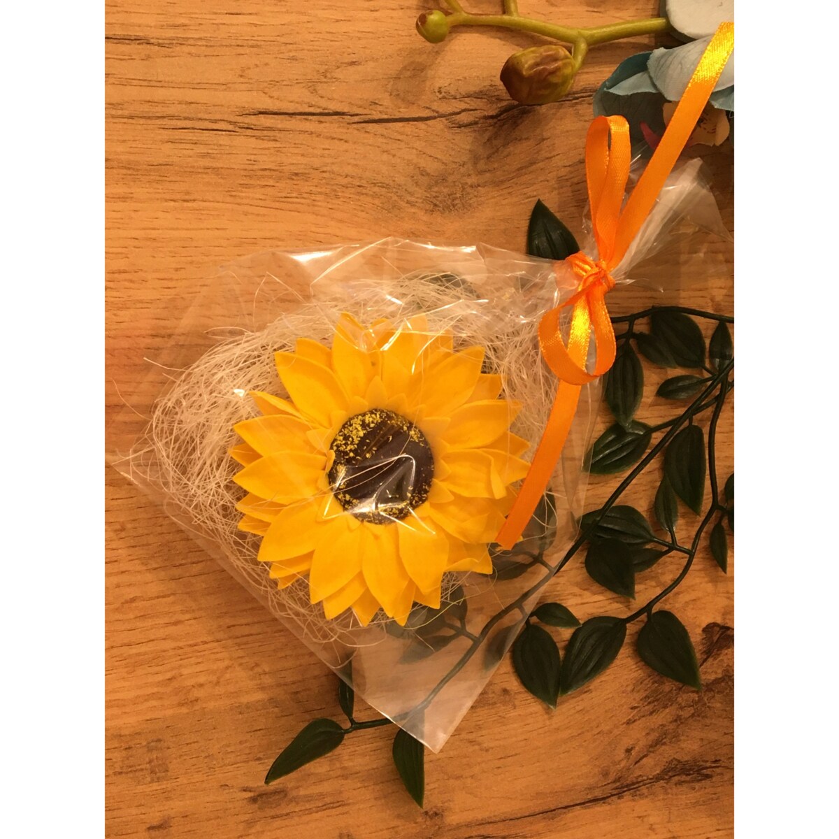 MYDLANY SŁONECZNIK na prezent gości upominek folia