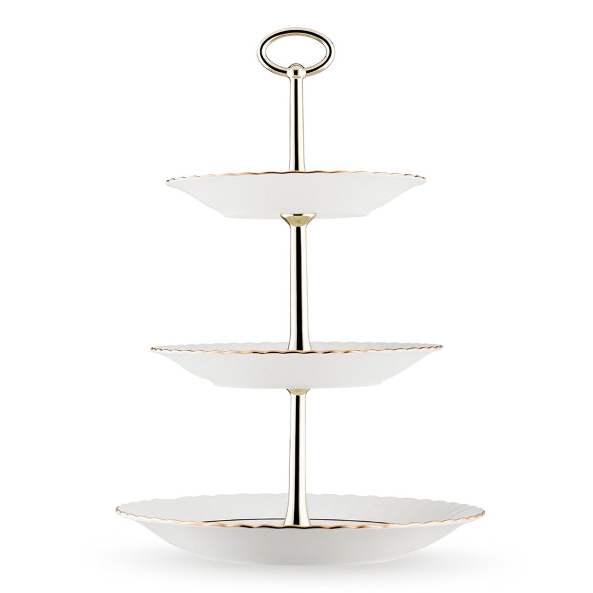 Etażerka 3-poziomowa Iwona Złota Linia B014