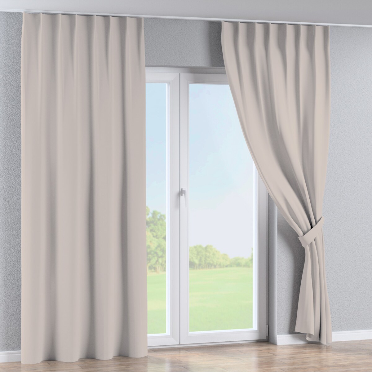 Zasłona na haczykach flex pojedynczych 130x260 kaszmirowy