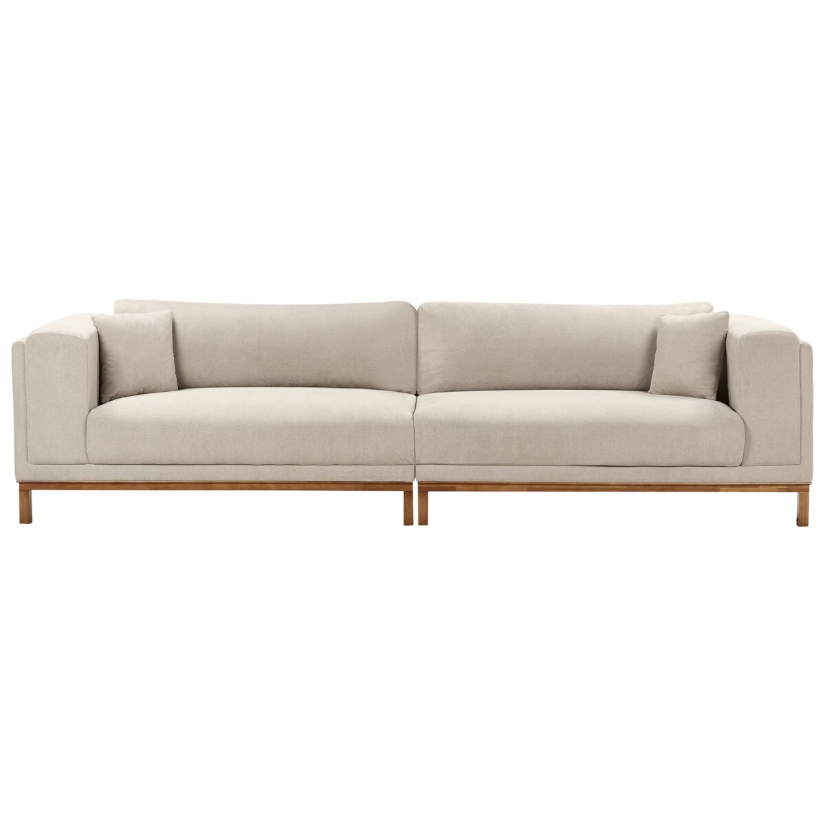 Sofa 4-osobowa beżowoszara VENG