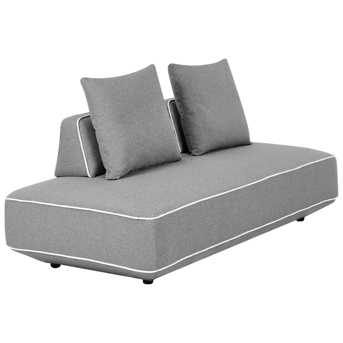 Szezlong SEILLANS Ciemnoszary