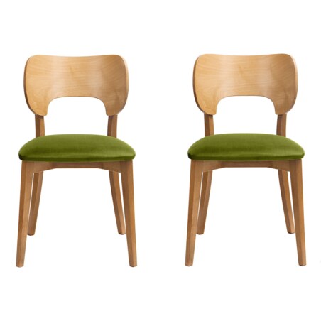 KONSIMO LYCO loftowe krzesła 2 sztuki zielone