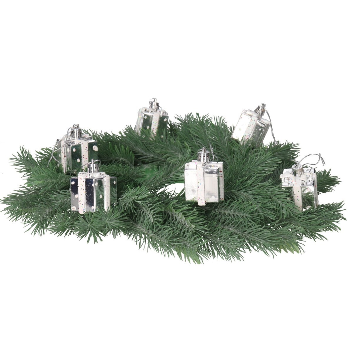 Bombki Plastikowe Na Choinkę Stroik Prezent 6Szt