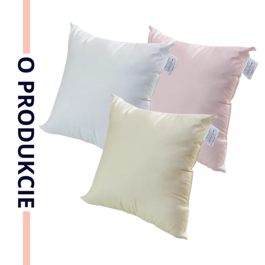 Poduszka CLASSIC MIĘKKA 40x40cm antyalergiczna biała | Senna Home