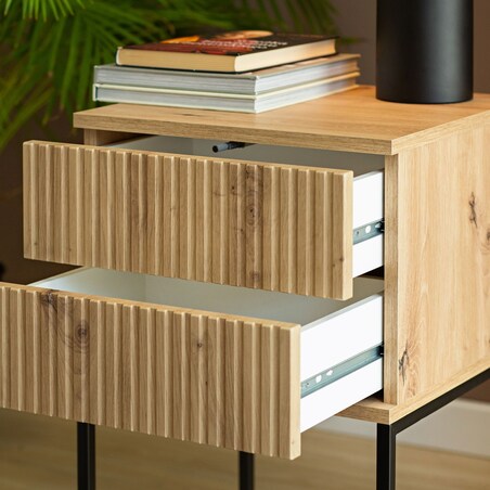 Konsimo RECTUS Zestaw stolików nocnych 2szt.w kolorze dębu artisan