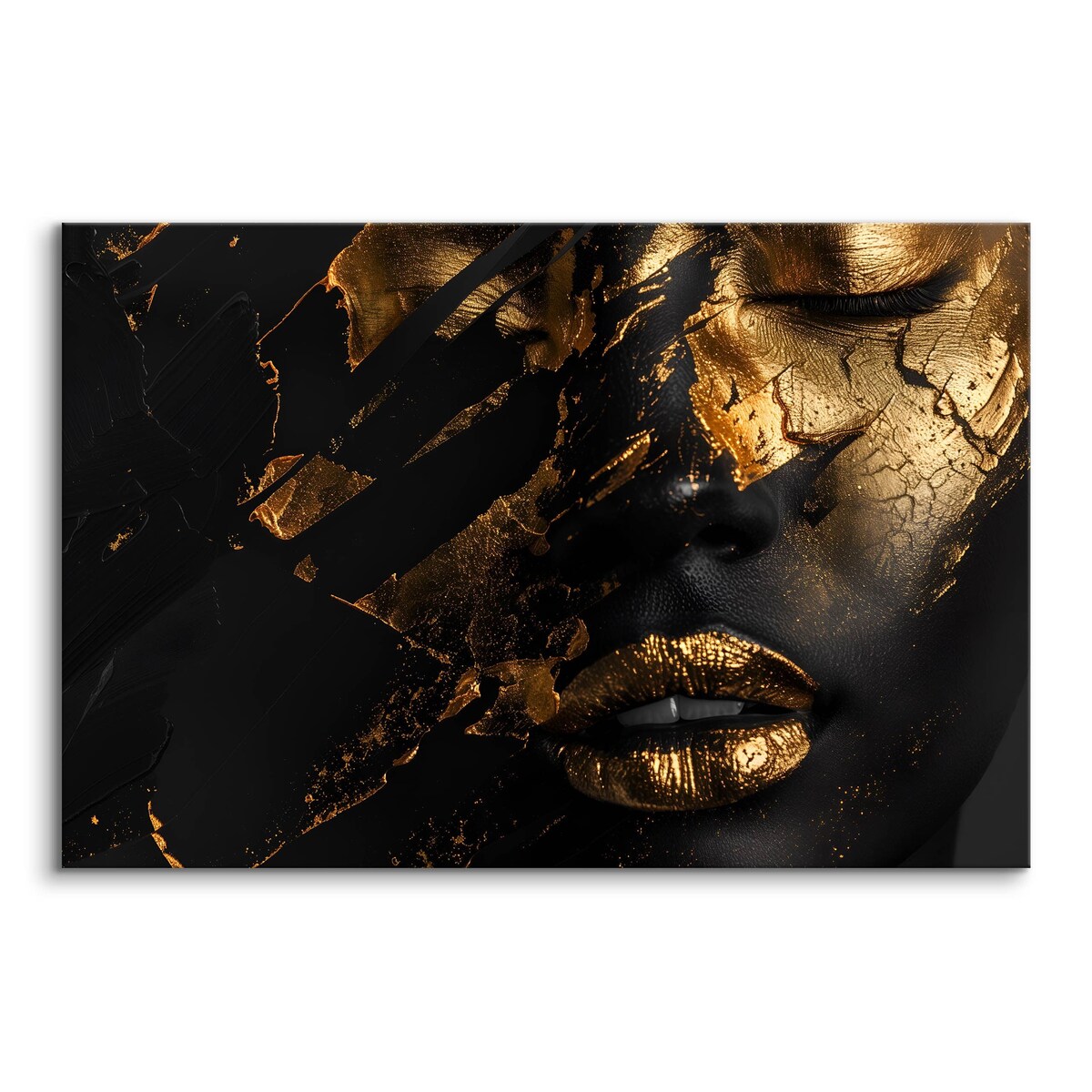 Obraz Do Salonu Sypialni Styl Glamour Abstrakcja Kobiecy Portret 120x80cm