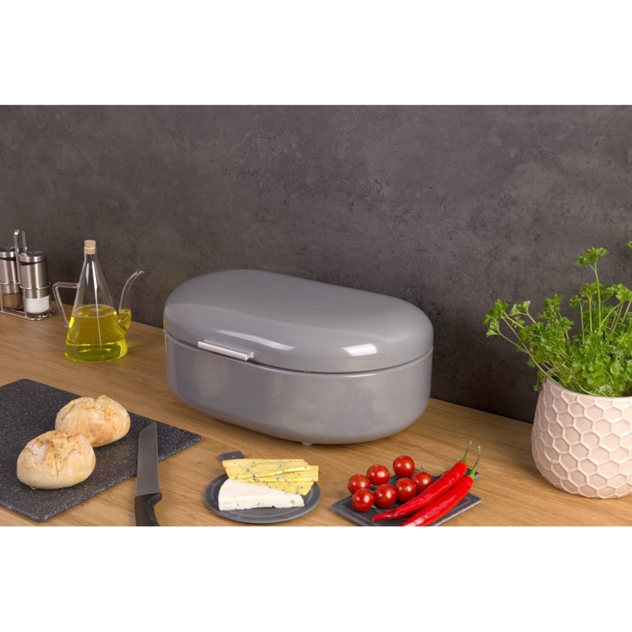 Metalowy chlebak RETRO, pojemnik na pieczywo, 40 x 25 x 17 cm