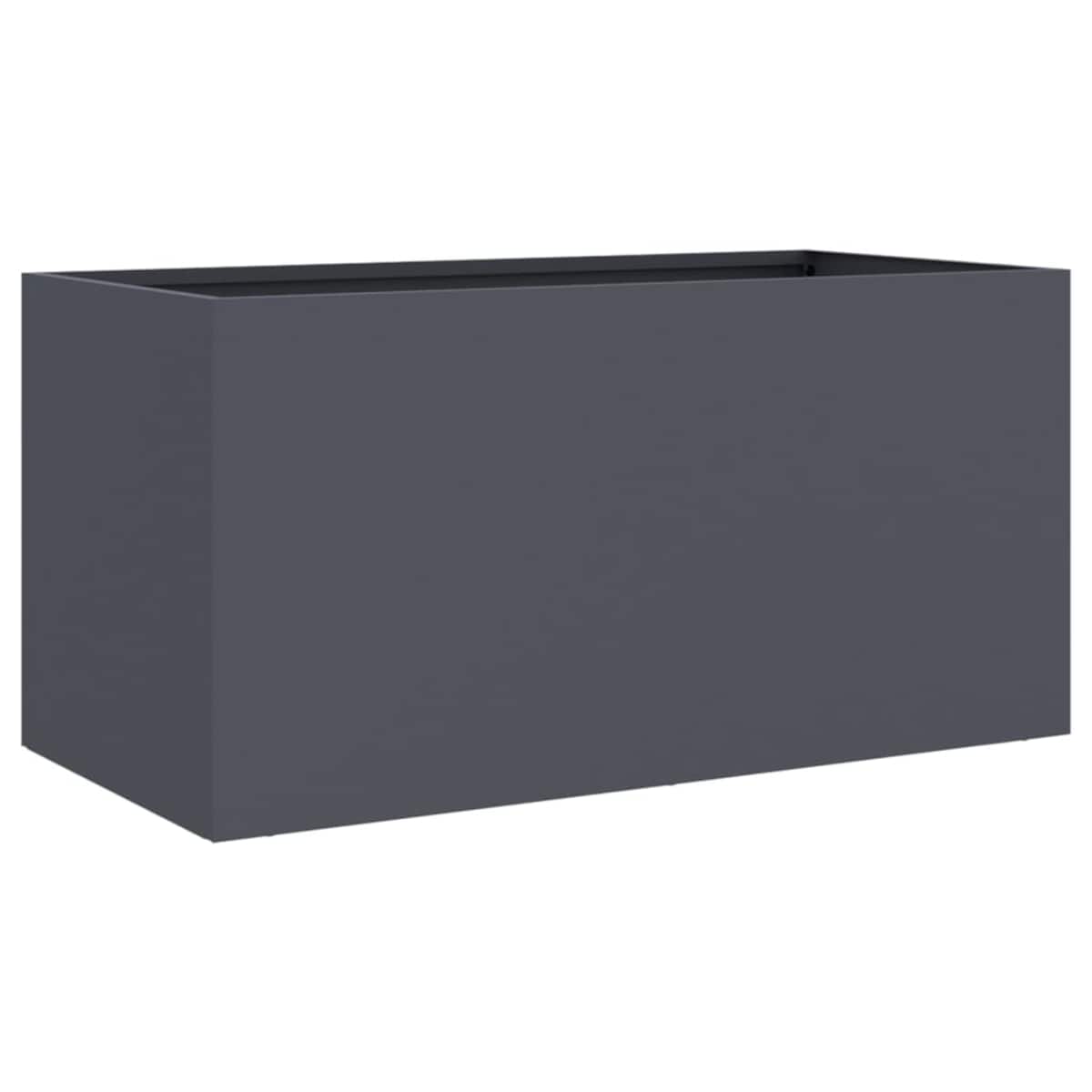 vidaXL Donica, antracytowa, 62x30x29 cm, stal