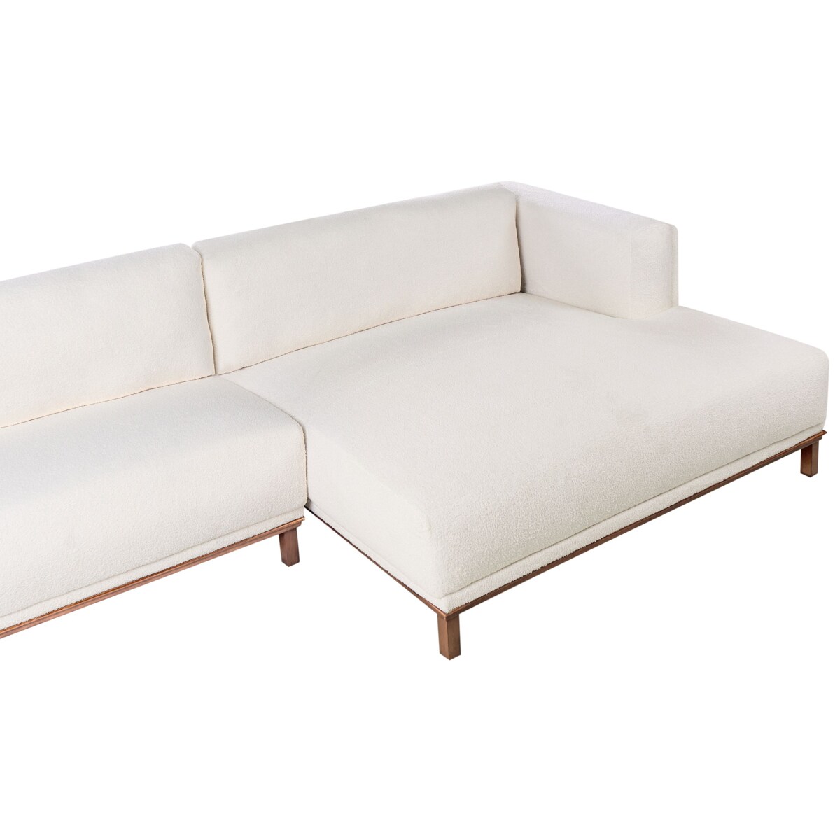 Narożnik dla 4 osób VENG Boucle Złamana biel