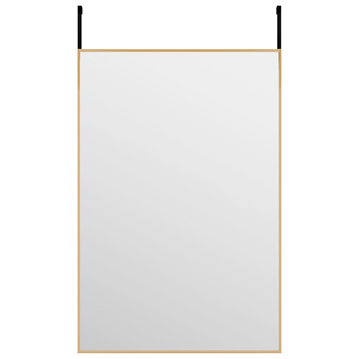 vidaXL Lustro na drzwi, złote, 40x60 cm, szkło i aluminium