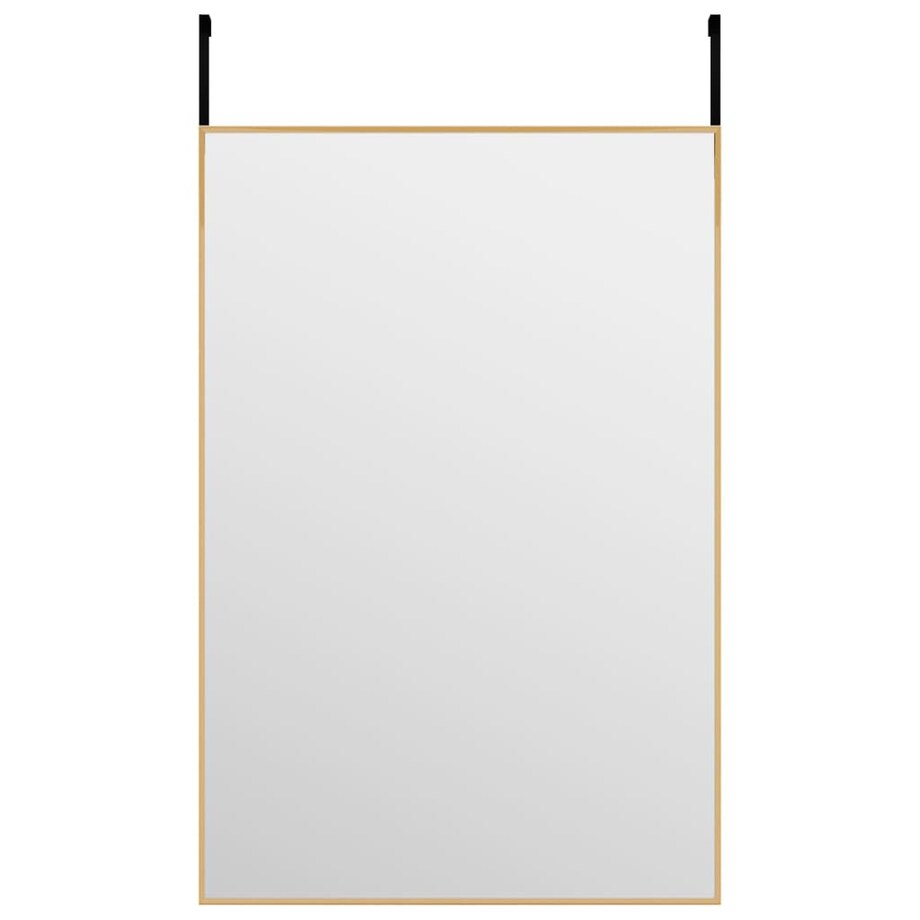 vidaXL Lustro na drzwi, złote, 40x60 cm, szkło i aluminium