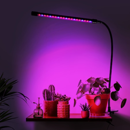 Lampa Led Do Wzrostu Roślin 20 Diod Timer 9 W Uprawa Roślin Do Domu Z Zasilaczem Sieciowym