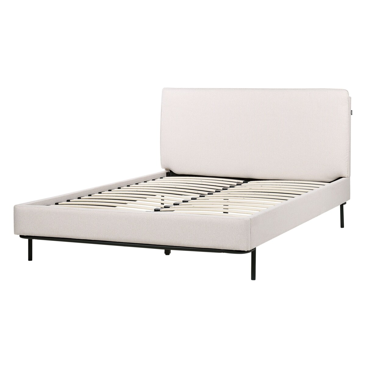 Łóżko tapicerowane 140 x 200 cm beżowe CORIO