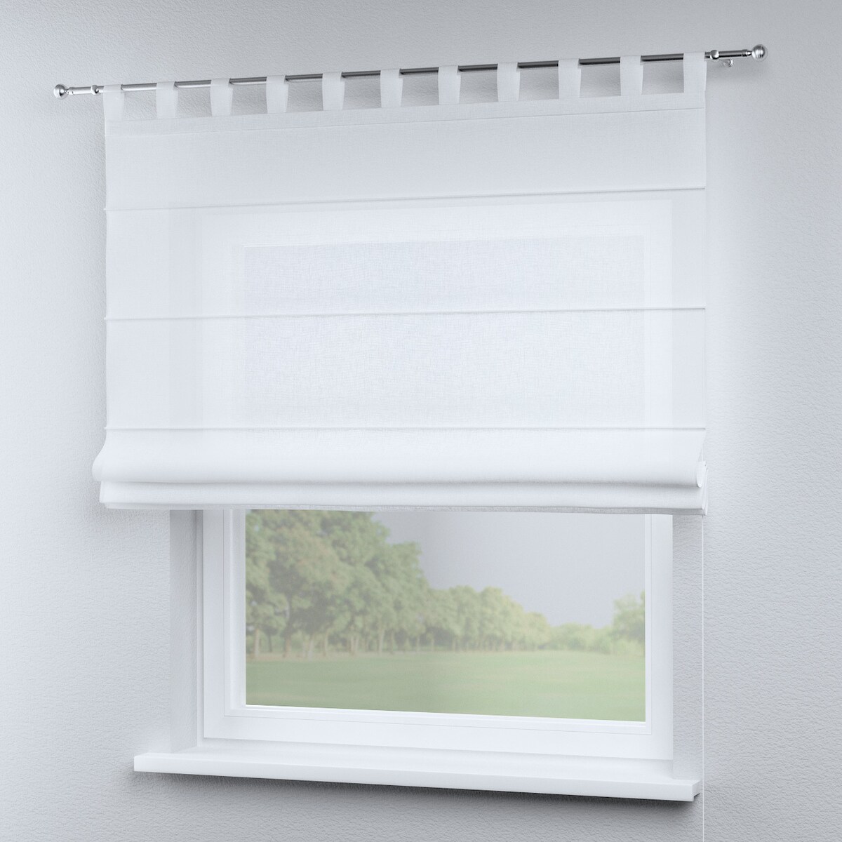 Roleta rzymska Verona 100x170 prześwitująca biała