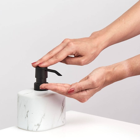 Ceramiczny dozownik na mydło MARBLE