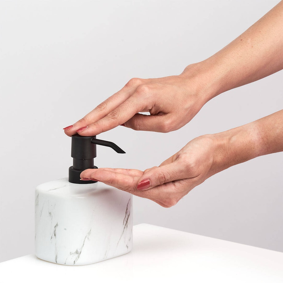 Ceramiczny dozownik na mydło MARBLE