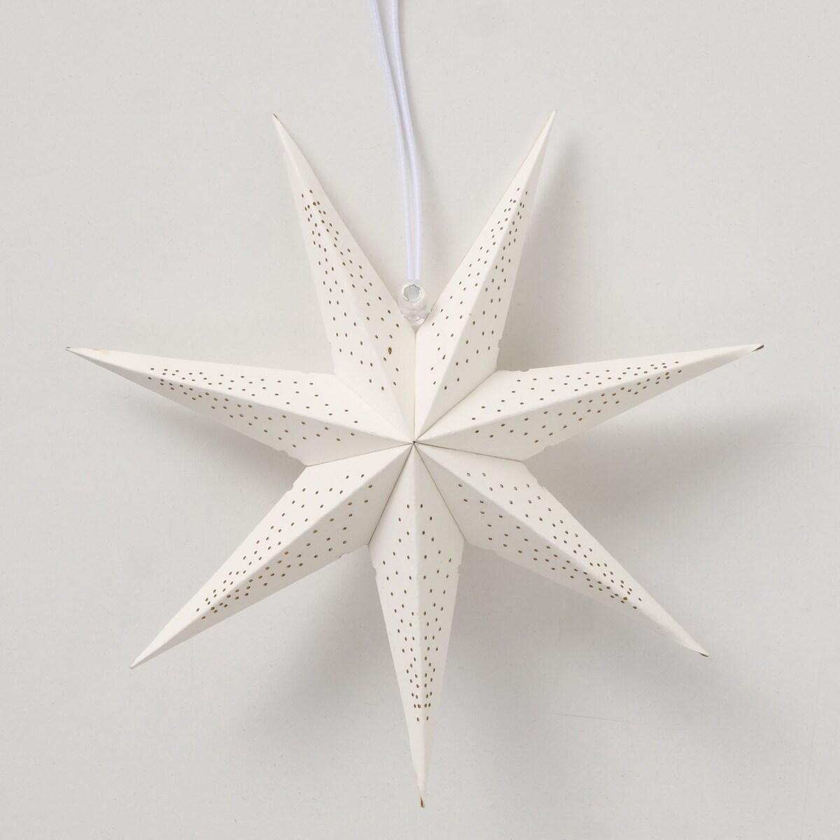 Ozdoba - gwiazda bambusowa Ø 20 x 7 cm SAKANNA biała small