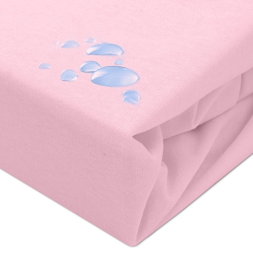 Prześcieradło ochronne wodoodporne z gumką 2w1, rozmiar 140x200 SG kolor róż